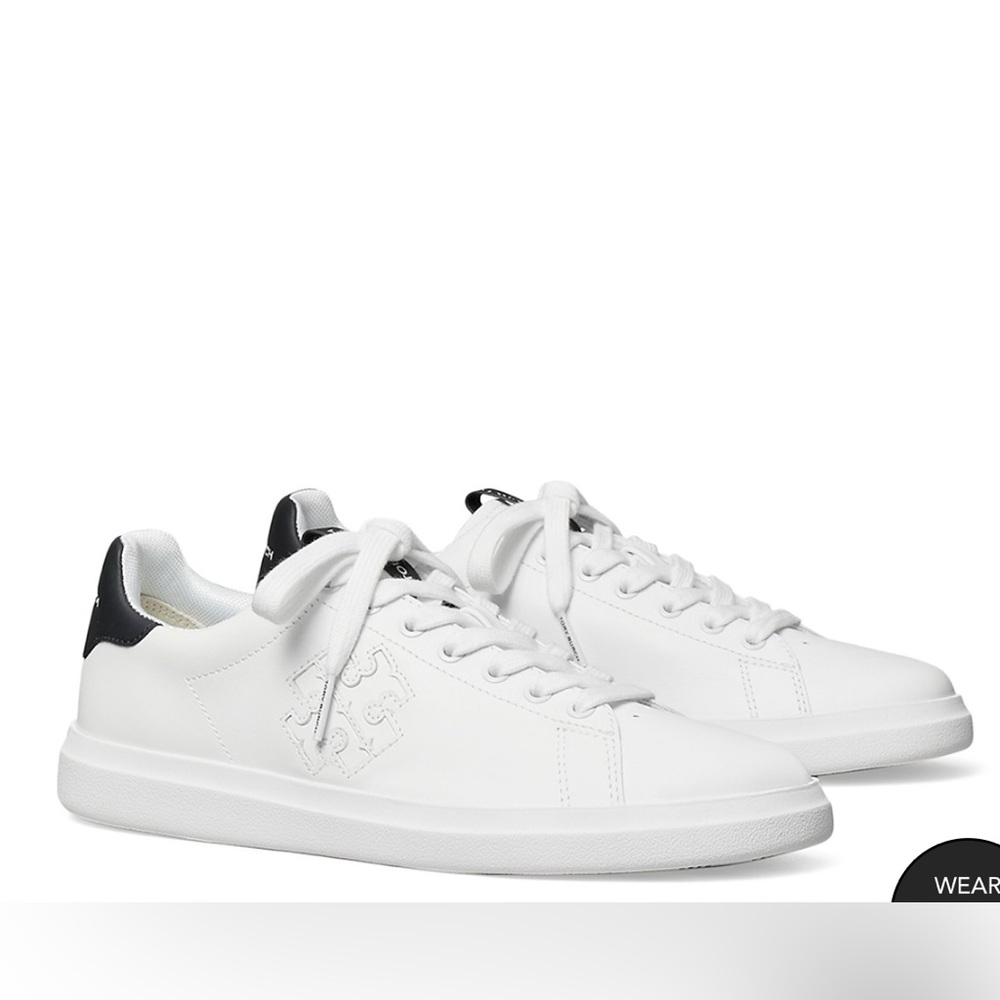 NWT .. Tory Burch Women's Double T Howell Court Sneakers